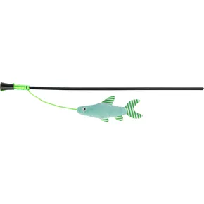 Rute mit Fisch, grün 42 cm